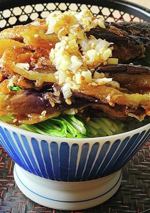 よだれナス丼☆ランチ☆1人飯☆ネギダレ-レシピのメイン写真