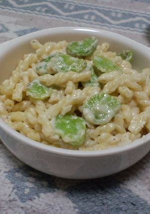 そら豆のチーズクリームソースパスタ-レシピのメイン写真
