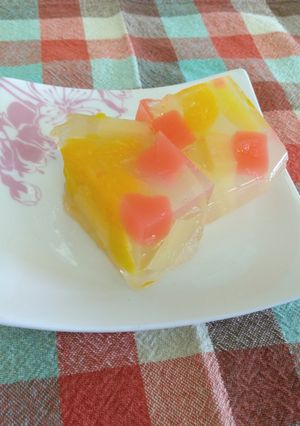 パック調理★フルーツ寒天-レシピのメイン写真