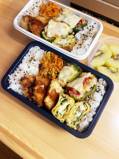 20240521娘ちゃん息子っちのお弁当-レシピのメイン写真