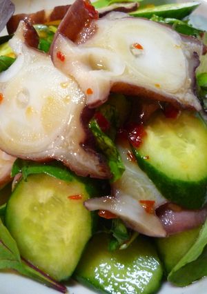 タコと野菜のスィートチリ❀和えもの-レシピのメイン写真