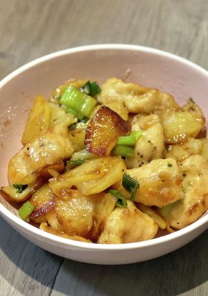 鶏ささみとじゃがいものガリバタ醤油炒め-レシピのメイン写真