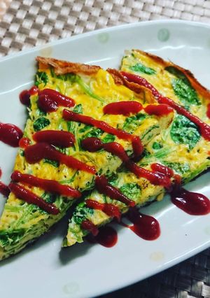 サラダクレソン たっぷり 卵焼き！-レシピのメイン写真