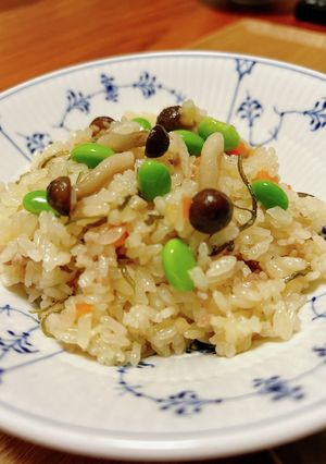 ひき肉そのまま炊き込みご飯-レシピのメイン写真