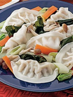 水餃子と野菜-レシピのメイン写真
