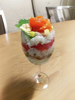 寿司パフェ-レシピのメイン写真