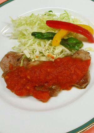 豚ヒレ肉のトマトソースかけ-レシピのメイン写真