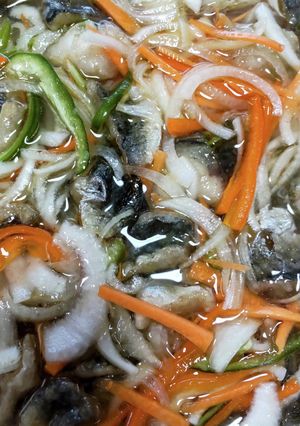 アジの南蛮漬け♪骨抜きで食べやすいよ-レシピのメイン写真
