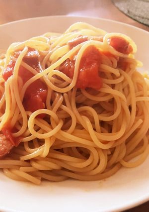 簡単トマトパスタ-レシピのメイン写真