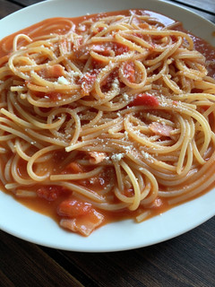 ワンパン!トマトパスタ!-レシピのメイン写真