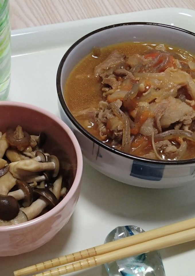 トマトすき焼き、きのこの当座煮-レシピのメイン写真
