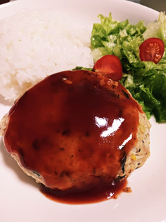 給食の手作り大豆とひじきのハンバーグ-レシピのメイン写真