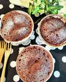レンジで１分♪簡単米粉のチョコ蒸しケーキ