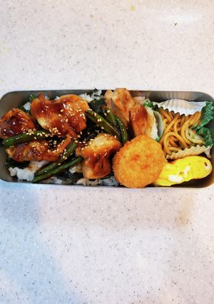高校生弁当覚え書き306焼き鳥丼-レシピのメイン写真
