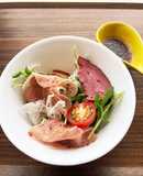 新玉ねぎサラダ　ワサビドレッシングで