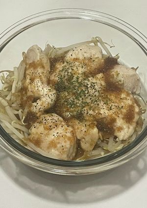 レンチンだけ!洗い物3つの鶏ムネ生姜焼き-レシピのメイン写真