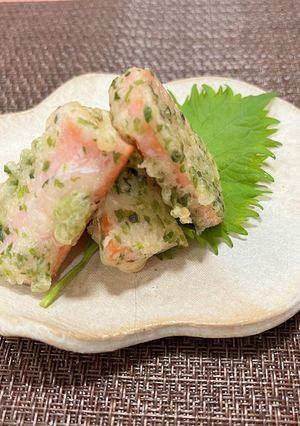 【カルシウム】魚肉ソーセージの磯部揚げ-レシピのメイン写真