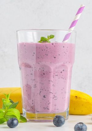 乳不使用ココナッツミルクベリースムージー-レシピのメイン写真