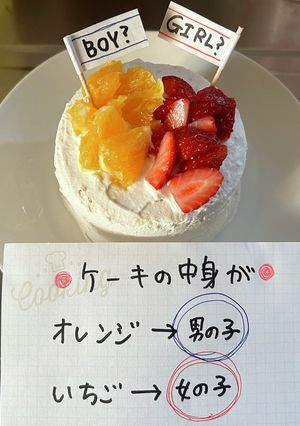 とっても簡単!ジェンダーリビールケーキ-レシピのメイン写真