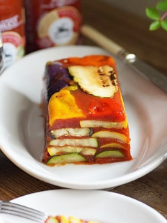 映え♪夏野菜のトマトバジルテリーヌ-レシピのメイン写真