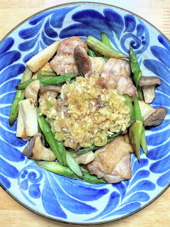 鶏もも肉とアスパラとエリンギの油淋鶏-レシピのメイン写真