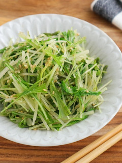 5分で完成!水菜のごま塩ナムル-レシピのメイン写真