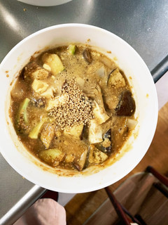 茄子椎茸コク旨赤味噌角煮味豆腐八宝菜風-レシピのメイン写真