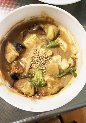 茄子椎茸梅味噌さっぱりレモン豆腐八宝菜風-レシピのメイン写真