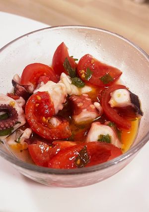 タコとトマトのマリネ-レシピのメイン写真