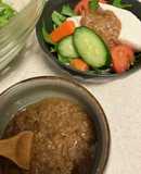 脱市販ドレ　味噌エゴマ油ドレサラダ