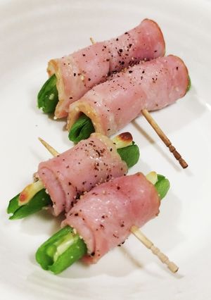 うちの味☆技あり❣スナップのベーコン巻き-レシピのメイン写真
