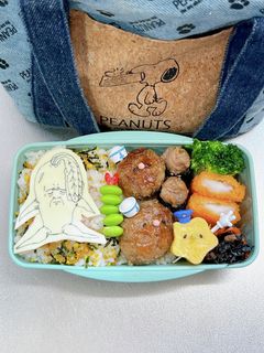 毎日高校男子弁当マッシュル キャラ弁-レシピのメイン写真