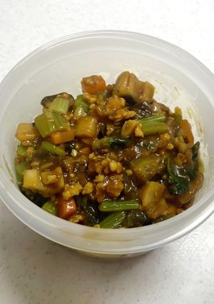 野菜たっぷりキーマカレー(1人分)-レシピのメイン写真
