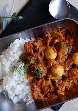 鯖とトマトのスパイスカレー-レシピのメイン写真