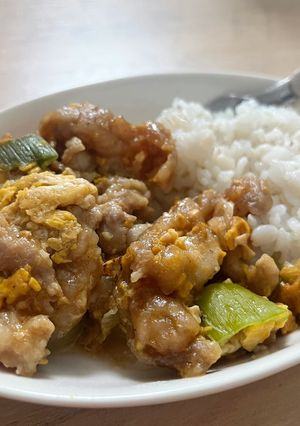 かさまし！満腹！豚こまと長ネギの中華風-レシピのメイン写真