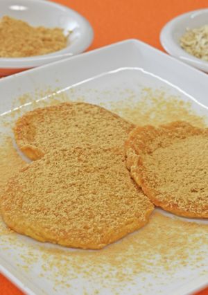 きな粉とオートミールが入ったパンケーキ-レシピのメイン写真