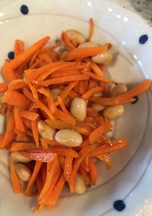 お弁当に。人参と大豆炒め-レシピのメイン写真