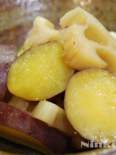 レンコンとさつまいもの甘辛煮-レシピのメイン写真