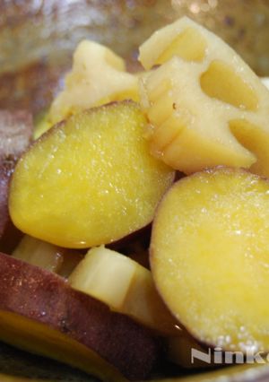 レンコンとさつまいもの甘辛煮-レシピのメイン写真