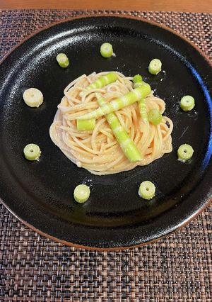 ネマガリダケとタラコのパスタ-レシピのメイン写真