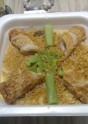 ビジホでお手軽チキンラーメンV9〜雑炊３-レシピのメイン写真