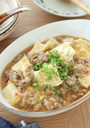 豚こまの崩しマーボー豆腐-レシピのメイン写真