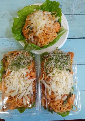 ブルダックパスタ-レシピのメイン写真