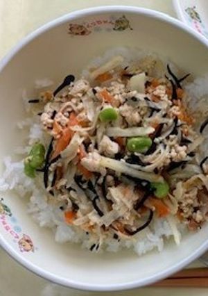 鶏じゃがの味噌照り丼-レシピのメイン写真