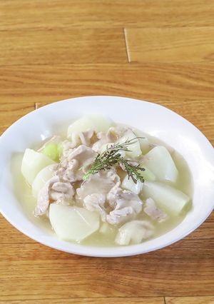 こかぶのねぎ豚あん-レシピのメイン写真