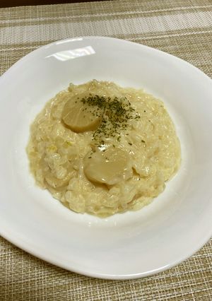 ホタテのチーズリゾット-レシピのメイン写真