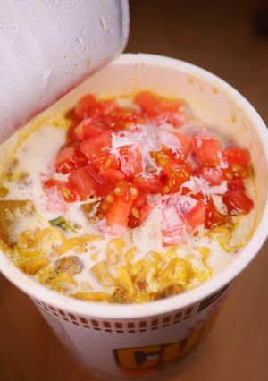 カップ麺アレンジ②リッチインドカレー味☆-レシピのメイン写真