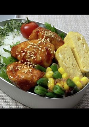 むね肉でヤンニョムチキン弁当-レシピのメイン写真