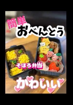 簡単 そぼろ弁当 高校生 弁当-レシピのメイン写真