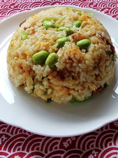 枝豆とあさりの佃煮のチャーハン♪-レシピのメイン写真